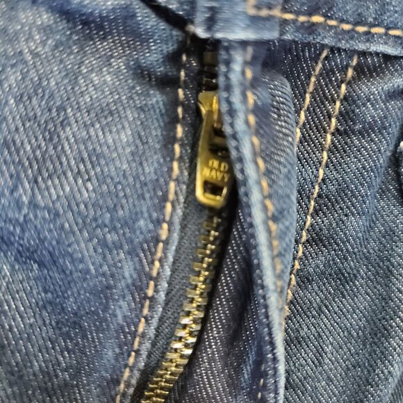 Old Navy Jeans Womens 10 Blue High-Rise Slouchy Straight Cropped Denim - Picture 9 of 11